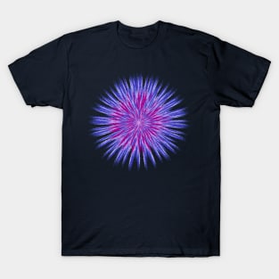 Trendy Shades: Blue & Violet Tie-Dye T-Shirt